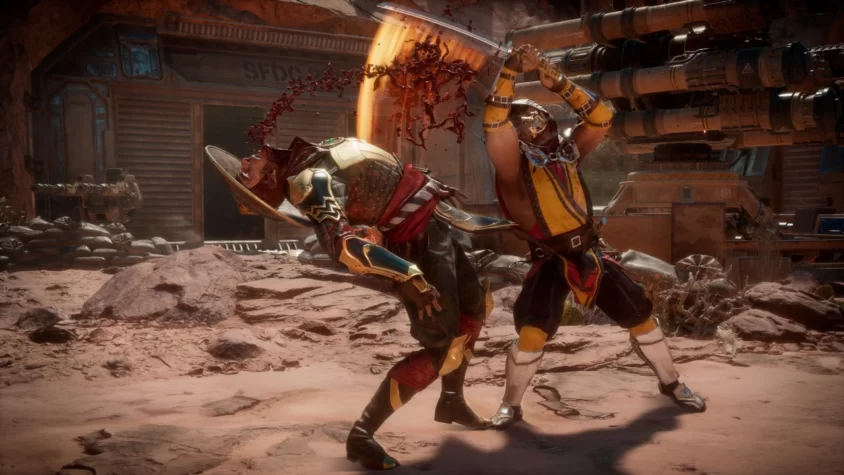 Скорпион решает, что эта битва закончится с отрубленной головой. В Mortal Kombat 11 вам точно не будет скучно
