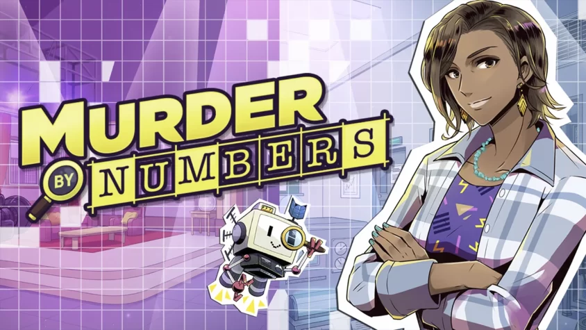 Обложка игры Murder by Numbers Обложка игры Murder by Numbers, главный персонаж и его робот-помощник