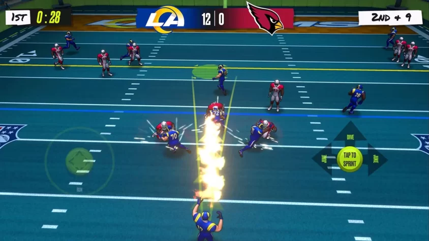 Нападение команды Los Angeles Rams против Arizona Cardinals