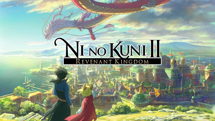 Ni No Kuni II: Revenant Kingdom — ну, давай, покажи мне, как ты спасешь королевство Обложка игры Ni No Kuni II: Revenant Kingdom — великий мир, драконы, магия и ещё куча всего, что можно нарисовать, но не всегда осмысленно