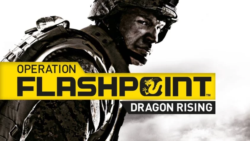 Operation Flashpoint: Dragon Rising - обложка игры Обложка игры 'Operation Flashpoint: Dragon Rising', изображение с солдатом на переднем плане