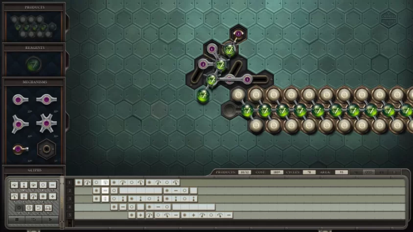Скрин из игры Opus Magnum