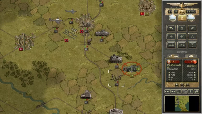 Боевые действия в Panzer Corps