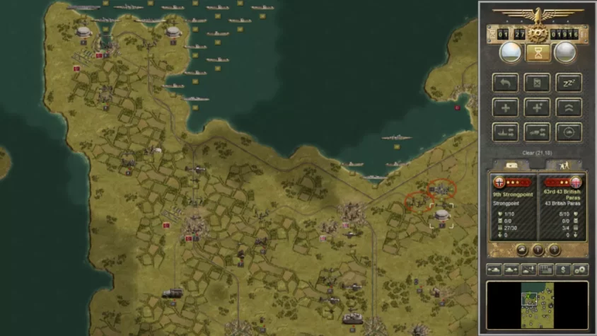 Морские силы и укрепления в Panzer Corps