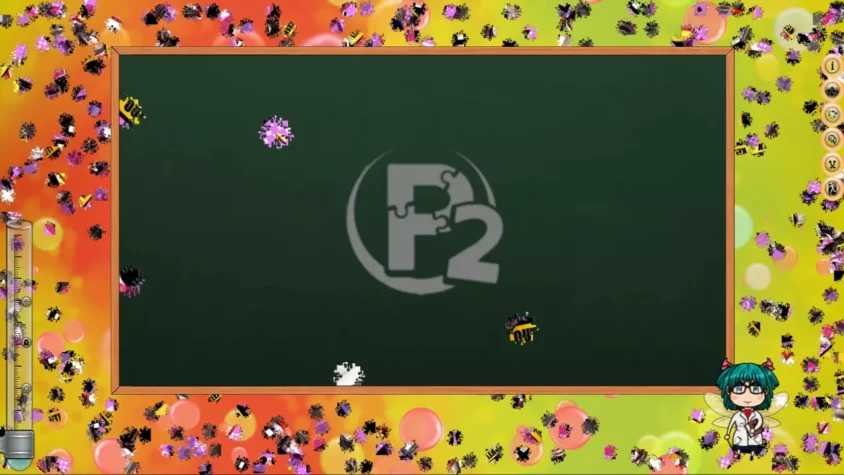 Процесс игры Pixel Puzzles 2: Paintings – собираем пазлы на доске