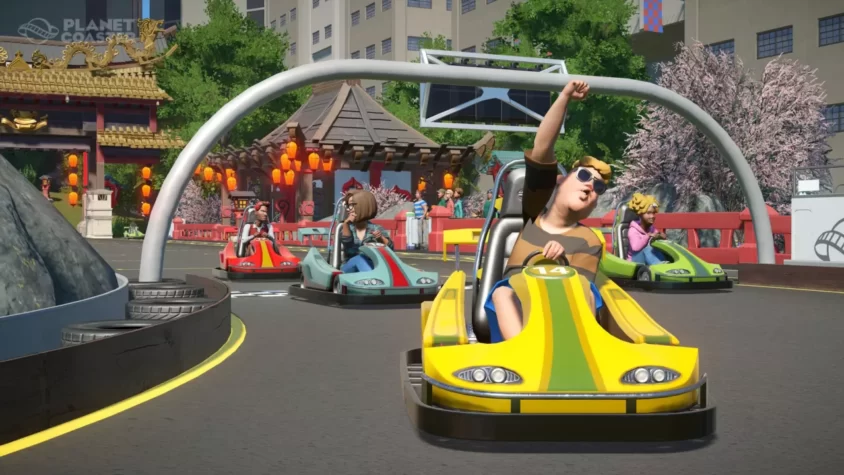 Гонки на картингах в Planet Coaster