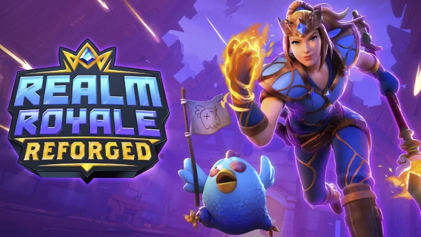 Realm Royale Reforged — все, что нужно, чтобы почувствовать себя в королевском бою Обложка игры Realm Royale Reforged с героиней и её милым птицем-напарником
