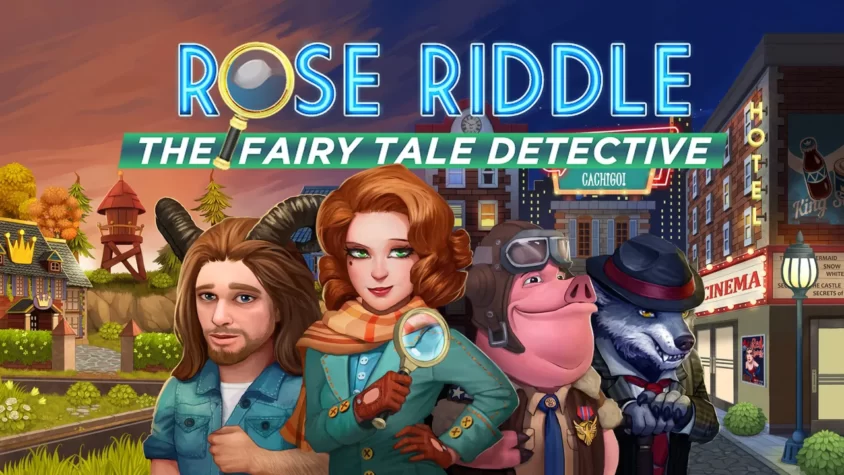 Обложка игры Rose Riddle: Детектив из сказки с главной героиней, которой явно не хватает отдыха