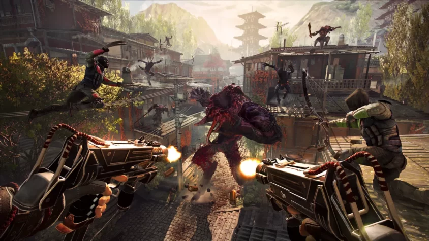 Герои Shadow Warrior 2 сражаются с ордами врагов