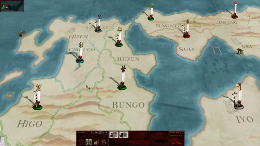 Карты мира в Shogun: Total War