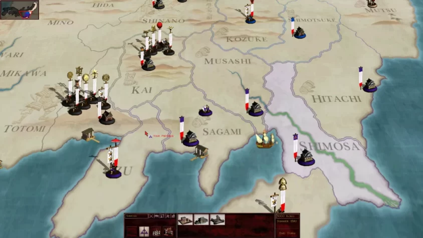 Карты и войска в Shogun: Total War