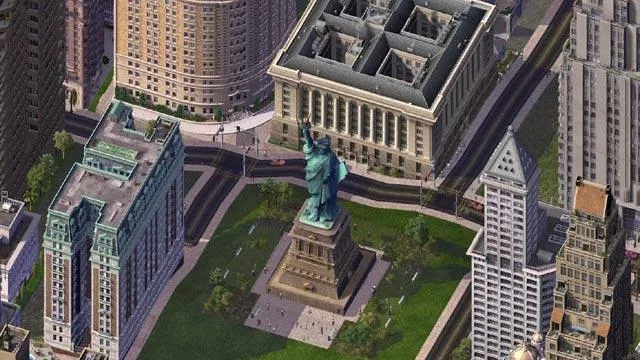 Статуя Свободы в игре SimCity 4