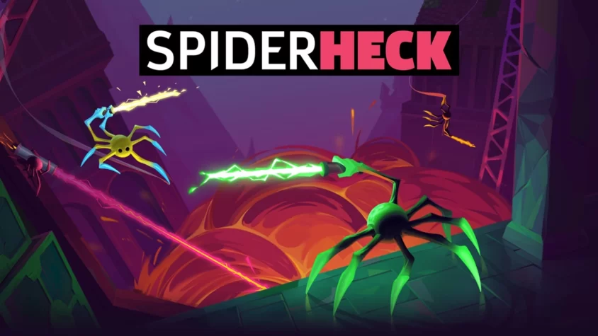 SpiderHeck – битва пауков с мечами и лазерами Ну да, это именно то, что вы ожидали: пауки с мечами, которые жгут друг друга лазерами
