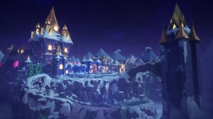 Заснеженные замки и горы в мире Spyro