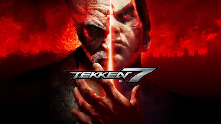 Обложка TEKKEN 7 Обложка игры TEKKEN 7, показывающая Хэйхачи и Кадзую Мишиму, два главных антагониста с противоборствующими взглядами