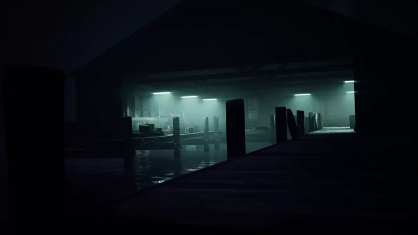 Заброшенный причал в игре The Dark Pictures Anthology: The Devil in Me