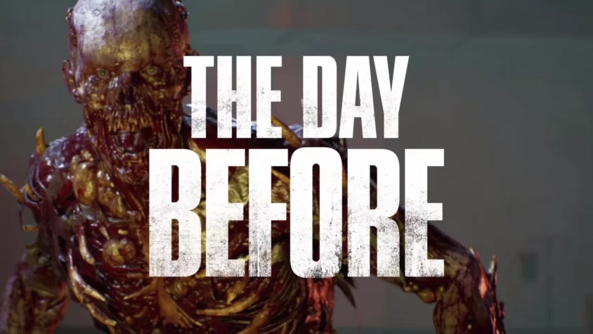 The Day Before - Обложка Обложка игры 'The Day Before', изображение зомби с яркими деталями и зловещим выражением лица