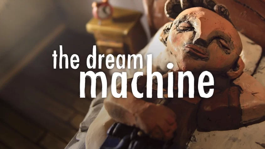 Обложка игры The Dream Machine с уникальным глиняным стилем Глиняный персонаж мирно спит, не подозревая, что его ждёт психоделическое путешествие по чужим снам