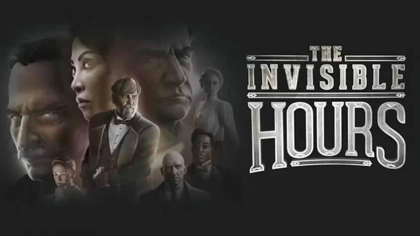 Обложка игры The Invisible Hours Обложка игры The Invisible Hours, на которой изображены персонажи в ретро-стиле, обвёрнутые в тени