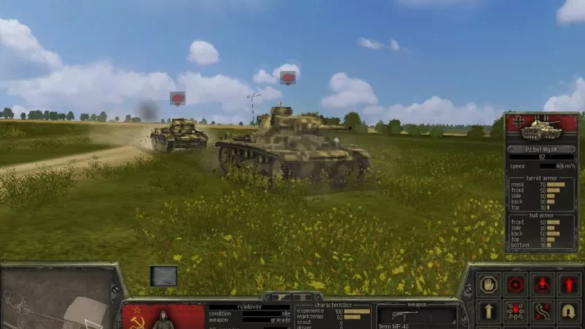 Геймплей игры Theatre of War 2: Kursk 1943