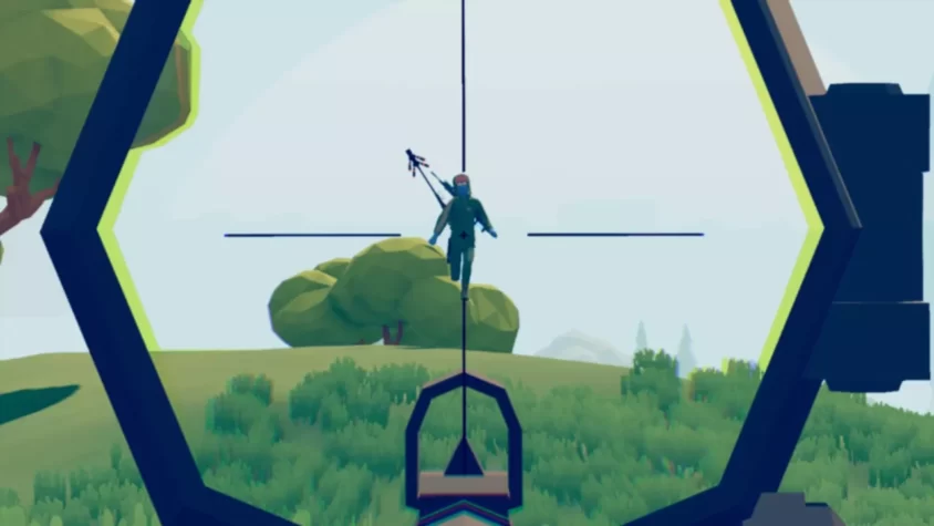 Прицел в игре Totally Accurate Battlegrounds