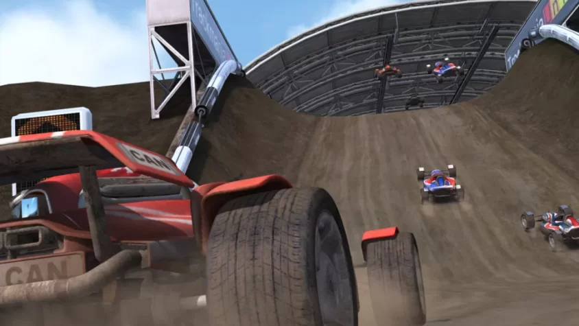 Гонки на экстремальной трассе в TrackMania Nations Forever