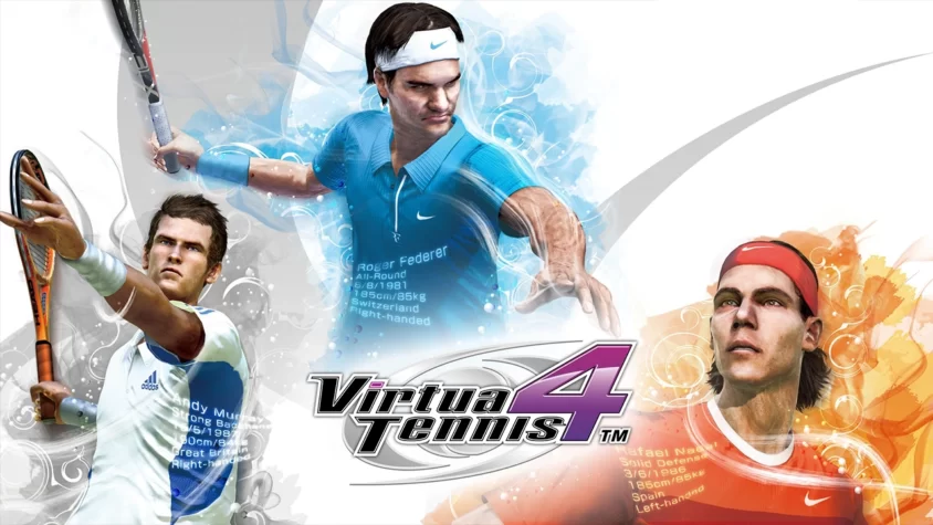 Virtua Tennis 4 - Обложка игры Обложка игры Virtua Tennis 4 с изображением трех теннисистов