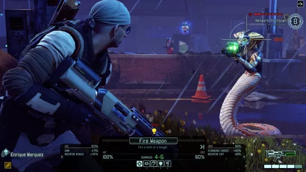 Солдат XCOM 2 с прицелом на змею, готовую к атаке