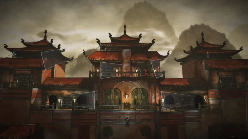 Героиня забирается на крепость с охраной в Assassin’s Creed Chronicles: China