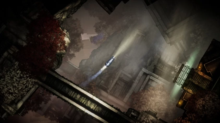 Sunless Skies: Sovereign Edition — архитектурное угасание среди звёзд Локомотив пролетает сквозь древние руины, окутанные туманом и осенней депрессией