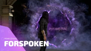 Forspoken — магический портал и главная героиня на фоне раздач от Prime Gaming