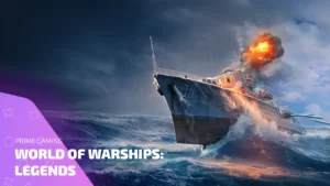 Корабль из World of Warships: Legends в бою — раздачи Prime Gaming в действии