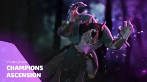 Промо-арт раздачи Prime Gaming для Champions Ascension с изображением монстра