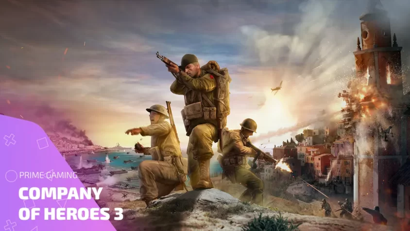 Company of Heroes 3 — история всех Prime Gaming дропов и бонусов Prime Gaming бонусы и дропы для Company of Heroes 3 — арт с солдатами и боем