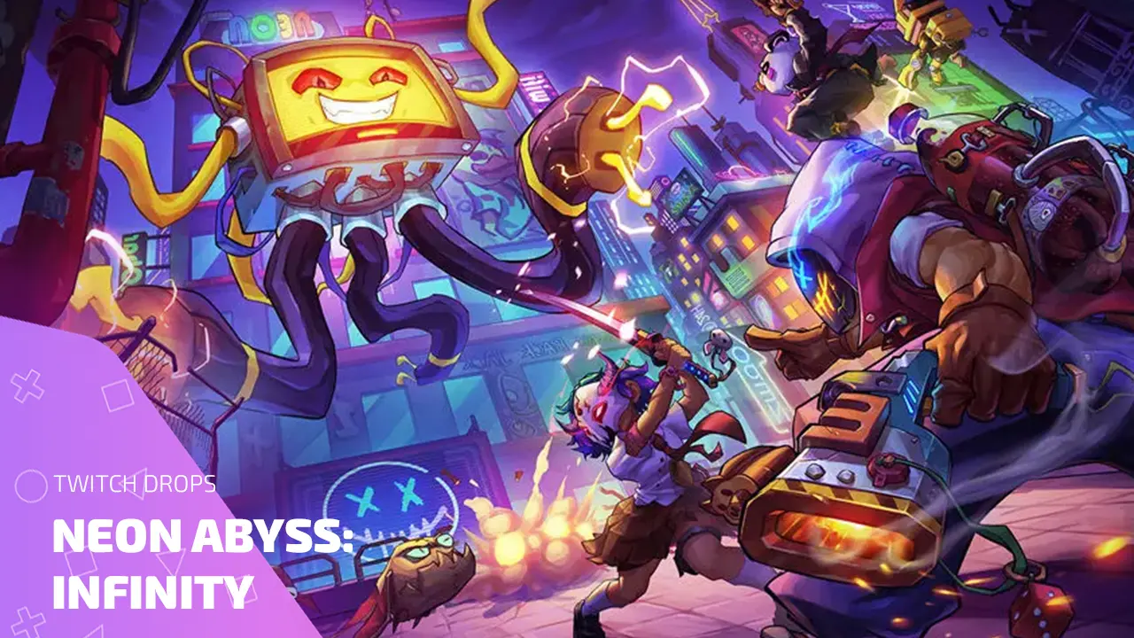 Все Twitch Drops для Neon Abyss: Infinity полная история раздач