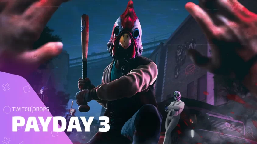 Все Twitch Drops PAYDAY 3 — полный список раздач масок и скинов Twitch Drops PAYDAY 3 маска петуха и грабители с награбленным лутом