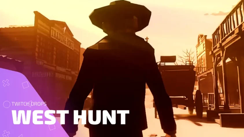 Все Twitch Drops West Hunt — список раздач для ковбоев Twitch Drops West Hunt ковбой идёт по пустынной улице за халявой