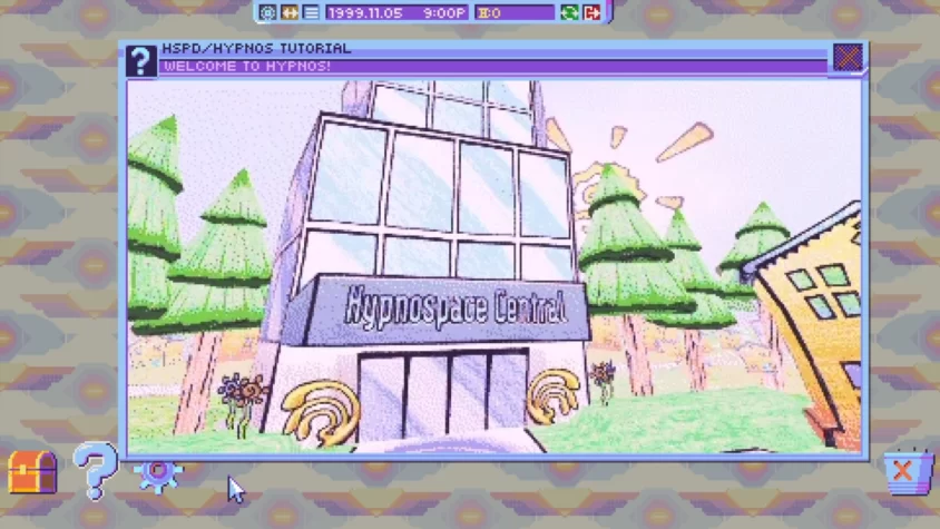 Центральный офис Hypnospace, где даже окна выглядят подозрительно