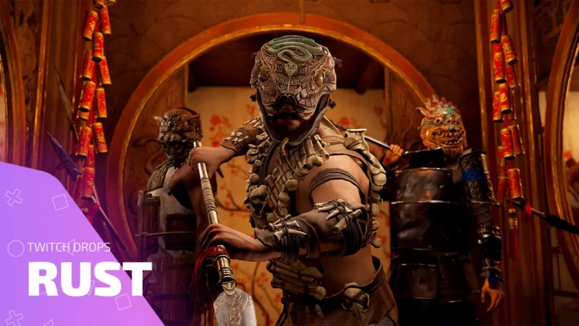 Twitch Drops RUST все раздачи и эксклюзивные скины Twitch Drops RUST уникальные скины и маски персонажей