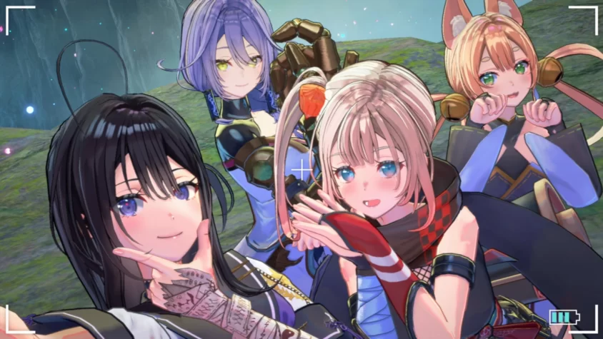 Героини SAMURAI MAIDEN делают селфи после очередной битвы