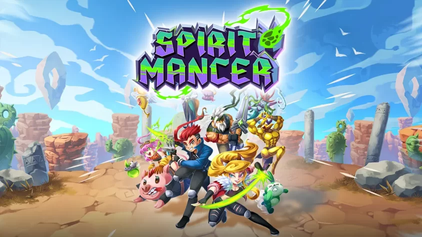 Обложка Spirit Mancer с героями, готовыми сразиться с физикой и здравым смыслом