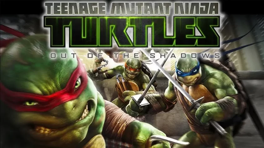 Teenage Mutant Ninja Turtles: Out of the Shadows Четыре черепахи с оружием, готовые спасать Нью-Йорк с подозрительно серьёзными лицами