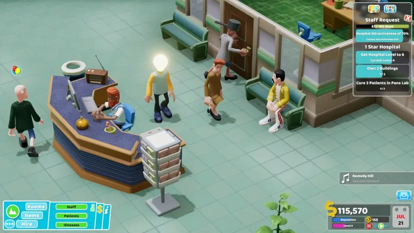 Two Point Hospital — бесплатная игра в Epic Games Store с 12 по 19 июня Скриншот из Two Point Hospital — бесплатная раздача в Epic Games Store с 12 по 19 июня 2025