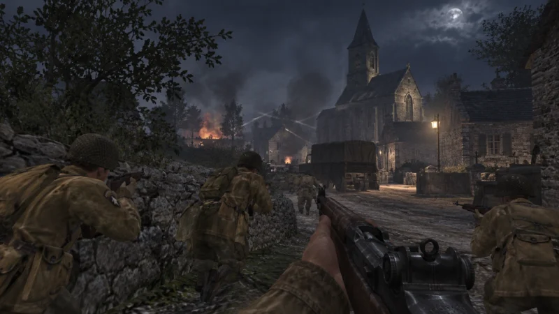 Американские десантники в Нормандии в Call of Duty 2003