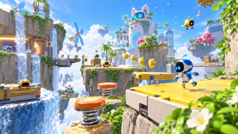 Astro на ярком уровне ASTRO BOT для PlayStation 5